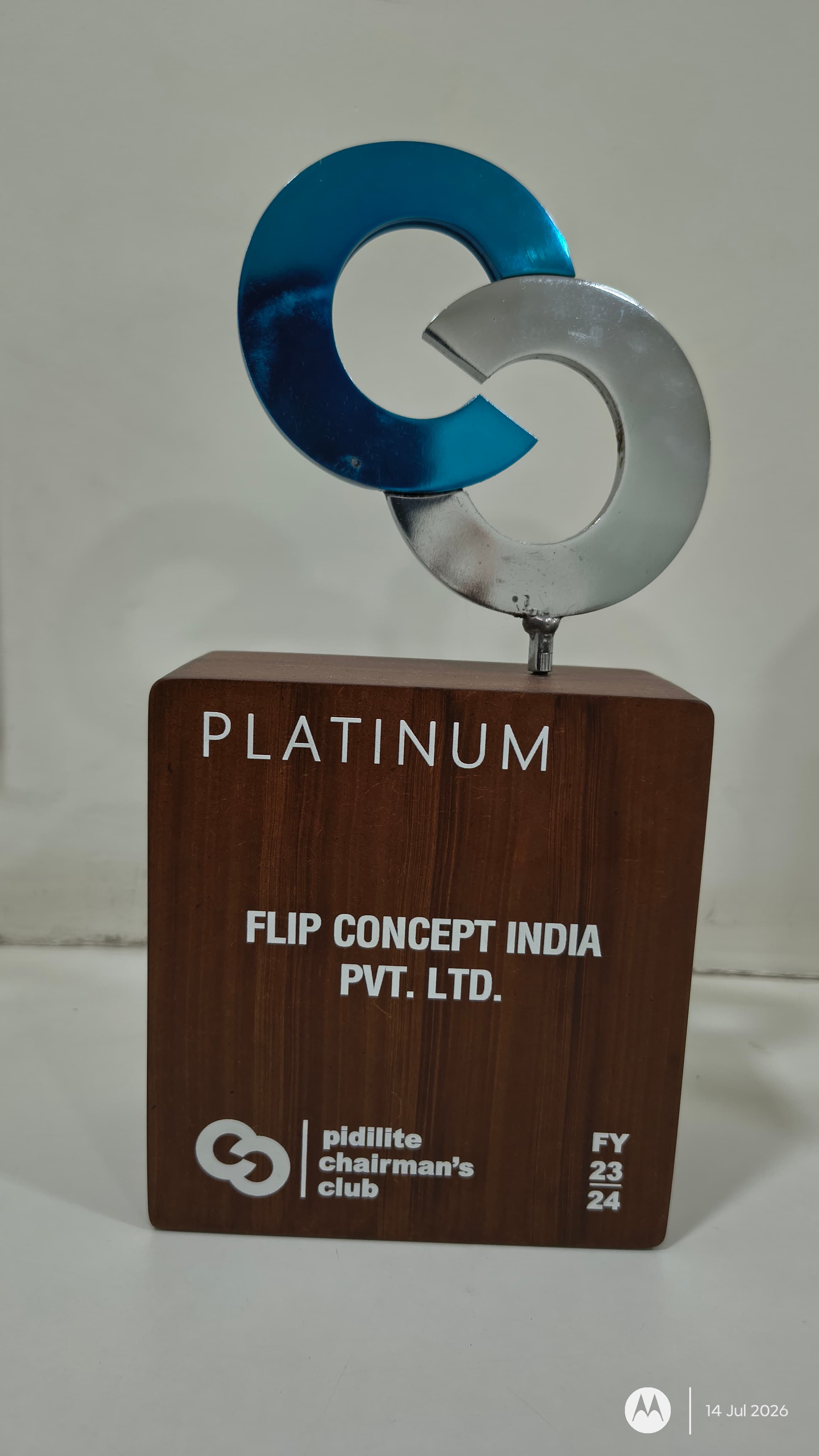 Platinum Club Certificate